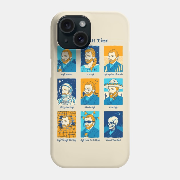 It's Gogh Time Phone Case by dumbshirts