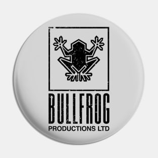 BULLFROG vintage black logo Pin