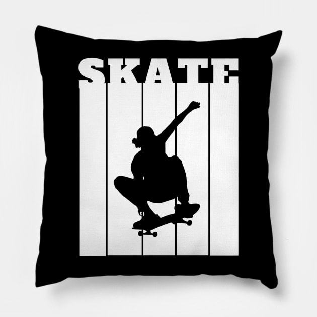 Cool Skate 2 Pillow by RoyaltyDesign