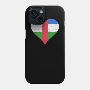 Central African Jigsaw Puzzle Heart Design - Gift for Central African With Central African Republic Roots Phone Case