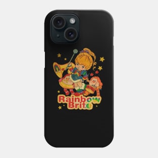 Retro style rainbow brite Phone Case