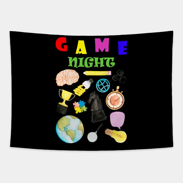 Game night Tapestry by StarWheel