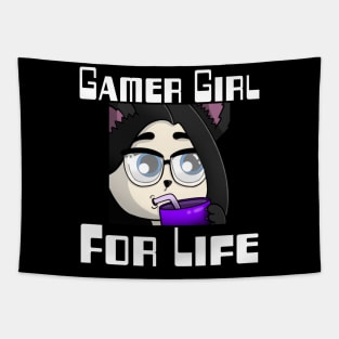 Gamer Girl For Life. Tapestry