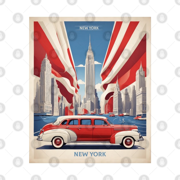 New York City United States of America Tourism Vintage by TravelersGems