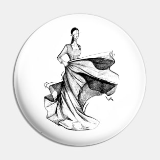 Dress Fashion illustration Pin