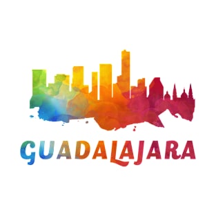 Guadalajara Skyline Watercolor Style T-Shirt