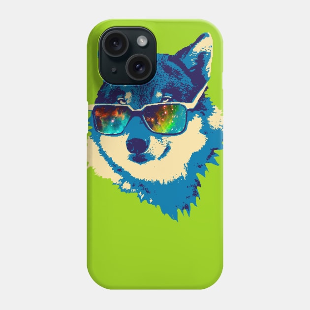 Cool Cosmic Wolf Phone Case by MariSama