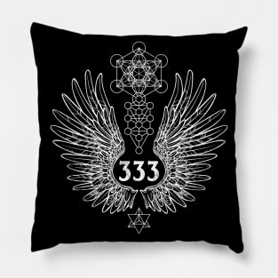 Angel Number 333 Sacred Geometry Pillow