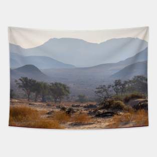 Namibia. Mountain Silhouettes. Tapestry