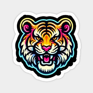 Neon tiger Magnet