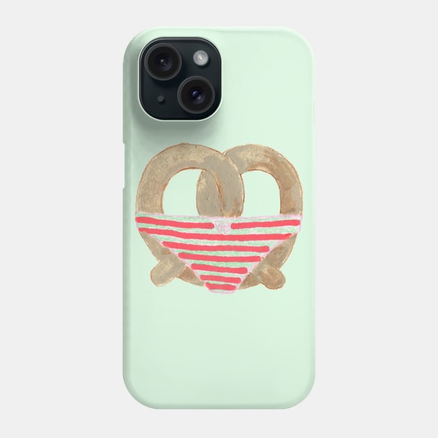 pretzel wears pants Phone Case by huabuwan1