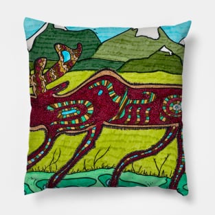 Montana Moose Pillow