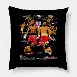 Floyd Mayweather Vs. Manny Pacquiao Retro Pillow