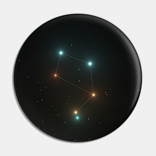 Libra Constellation Pin