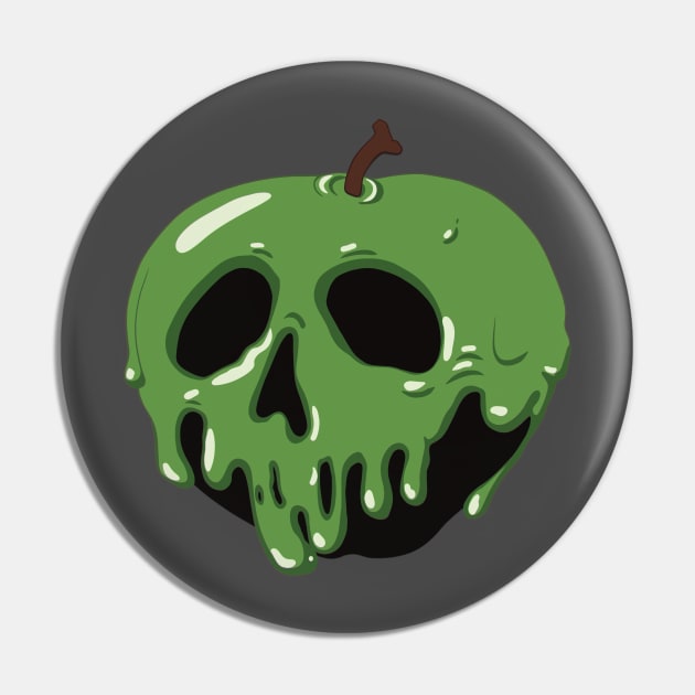 Poison Green Apple Pin by SkullFern