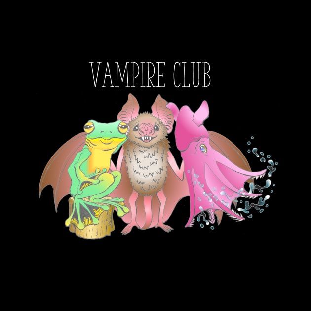 Vampire Club (White font) by Bubba C.