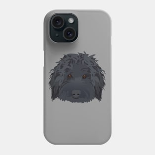 Black Labradoodle Phone Case