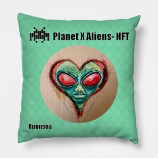 Funny Aliens UFO Invasion Pillow