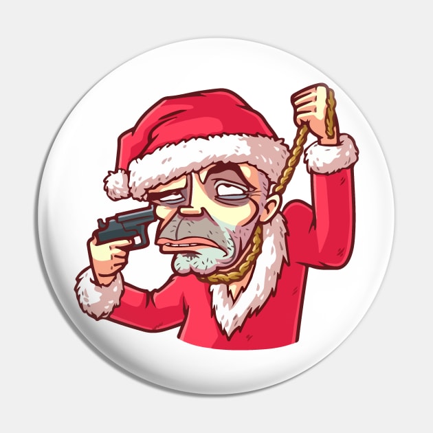 Santa Claus Christmas Pin by merchhousetee