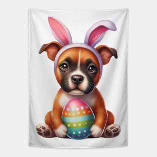 Easter Staffordshire Bull Terrier Dog Tapestry