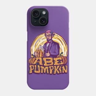 Abe Pumpkin // Funny Halloween Abe Lincoln Phone Case