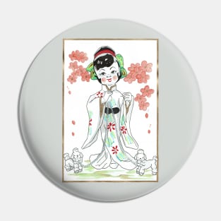 Chinese Woman Pin