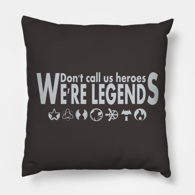 We are Legends Pillow by ManuLuce