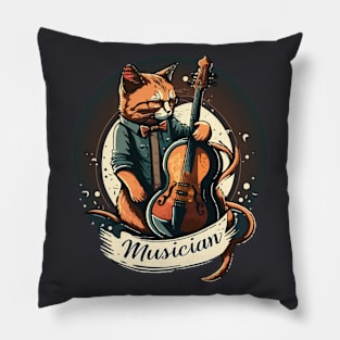 Musician Cat Pillow