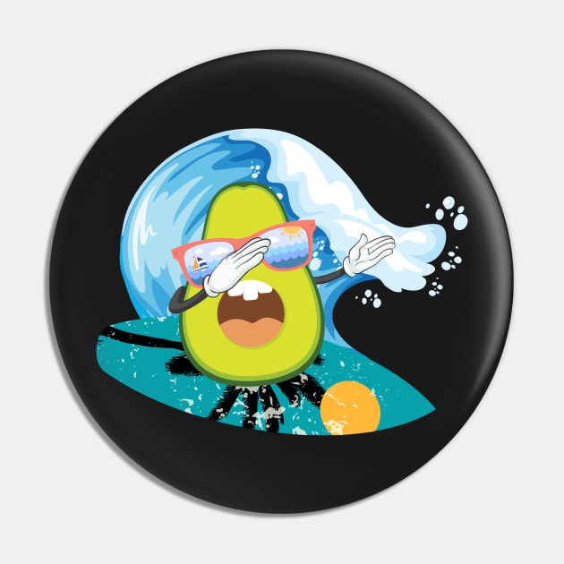 funny avocado surfing Pin by PlusAdore