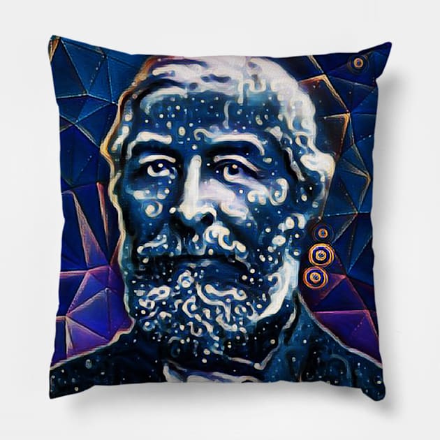 Jean Charles Galissard de Marignac Dark Night Portrait | Jean Charles Galissard de Marignac Artwork 15 Pillow by JustLit