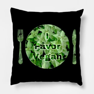 I Support Vegan Pillow
