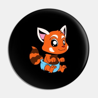 Kawaii Baby Red Panda Pin