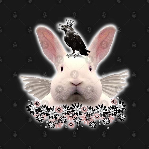 BUNNY and the RAVEN by SquishyTees Galore!