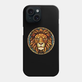 Lion Head Stained Glass Look Phone Case