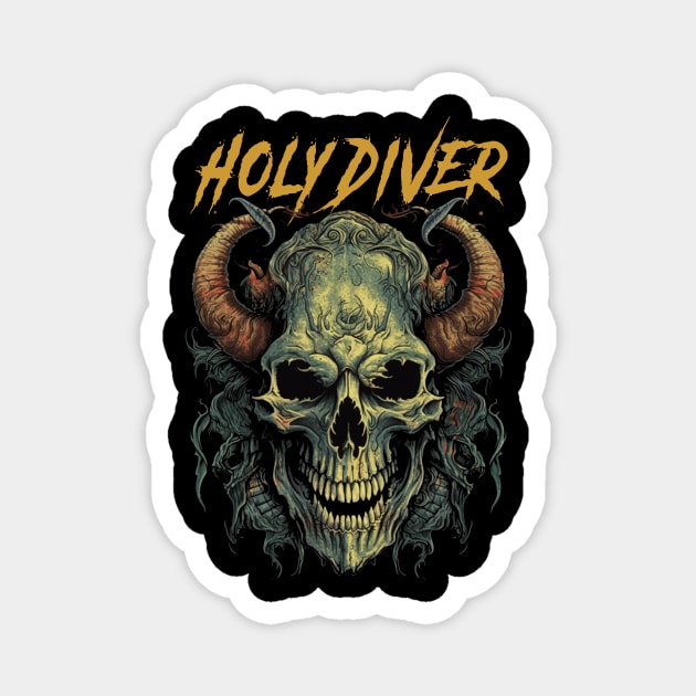 HOLY DIVER VTG Magnet by a.rialrizal