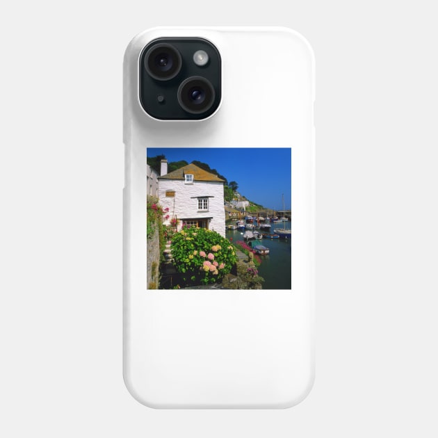 Old Watch House & Polperro Harbour Phone Case by galpinimages