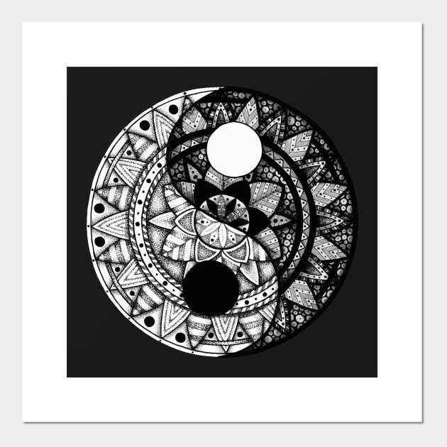 Yin Yang Mandala Yin And Yang Posters And Art Prints Teepublic Uk