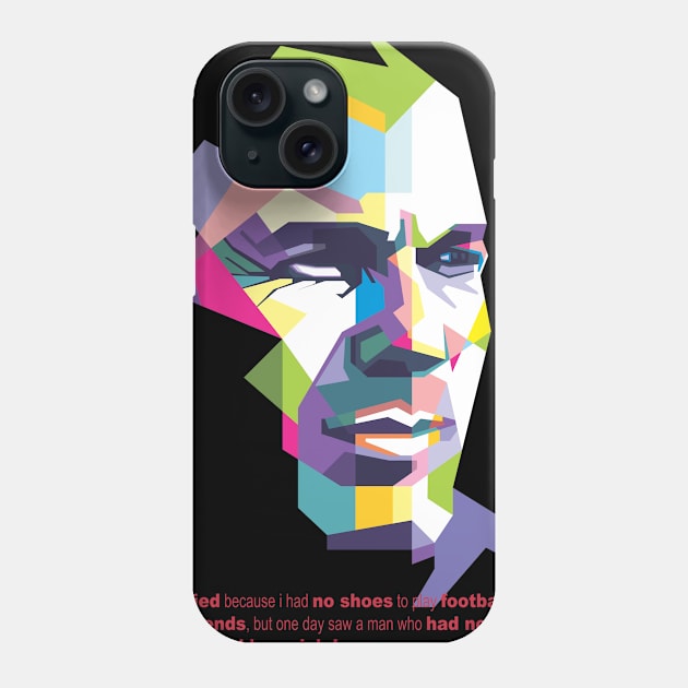 Zidan Quote in WPAP Phone Case by Alkahfsmart