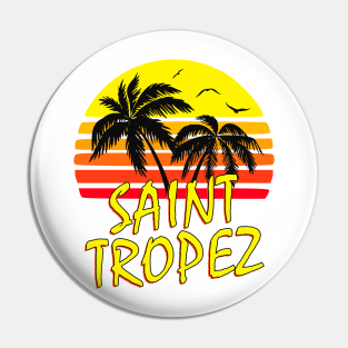 Saint Tropez Retro Sunset Pin