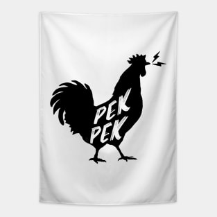 PEKPEK ROOSTER SOUND PINOY WORD WHT Tapestry