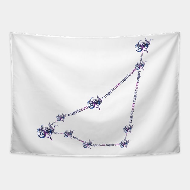 Zodiac Capricorn constellation Tapestry by INDONESIA68