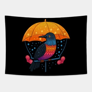 Umbrellabird Valentine Day Tapestry