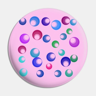 Abstract Circles Multicolor Pink Background Pin