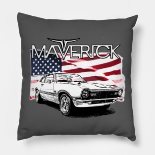 Maverick USA Muscle Car Pillow