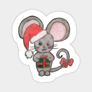 Christmas Mouse Magnet