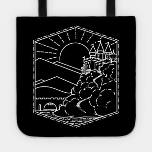 Wizard Castle Book Lineart Tote