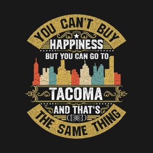 Tacoma City Washington State USA Flag Native American T-Shirt