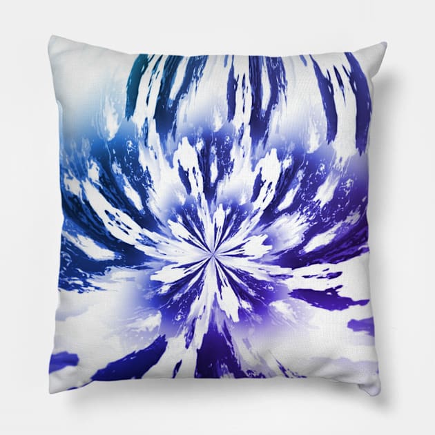 Ombre Northern Lights Firework Pillow by Moon Art