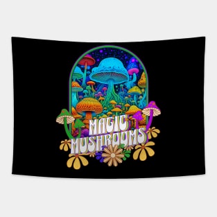 Magic Mushrooms - psychedelic trip Tapestry