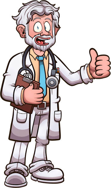 Cartoon Doctor Kids T-Shirt by TheMaskedTooner